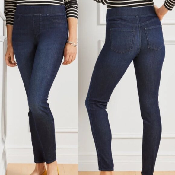 Talbots Sculpt Pull-On Jeggings, Classic Empire Wash, Size 12P - Picture 1 of 8